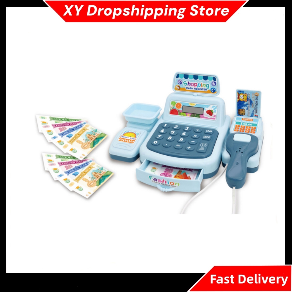 Toy Cash Register - Set Giocattolo Registratore di Cassa per